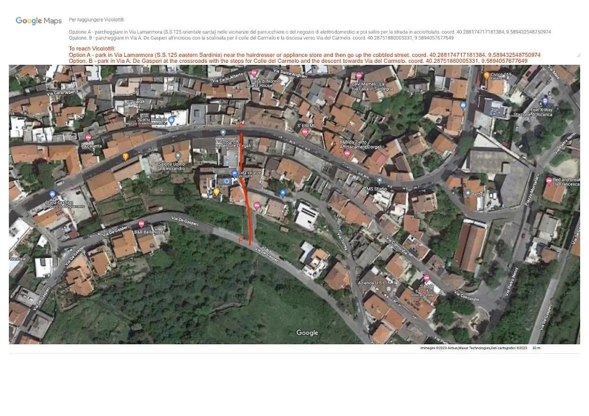 Lägenhet Vicol8 Casa Vacanze Dorgali